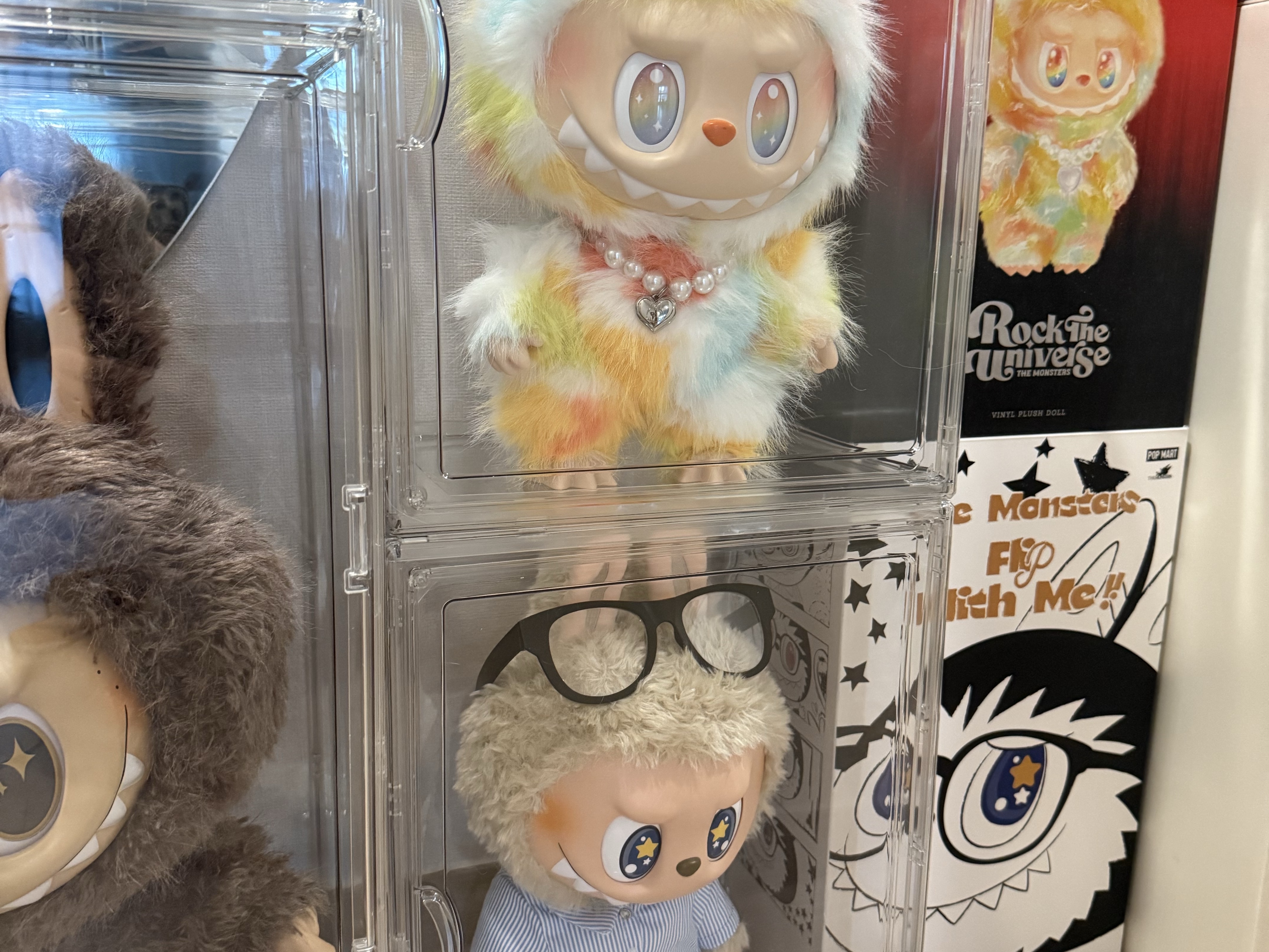 Pop Mart Skullpanda You Found Me ! Series Plush Doll Pendant Sealed Case (9 Blind Boxes), Pop Mart Labubu The Monsters Wacky Mart Series Earphone Case 착용 스타일 - 7