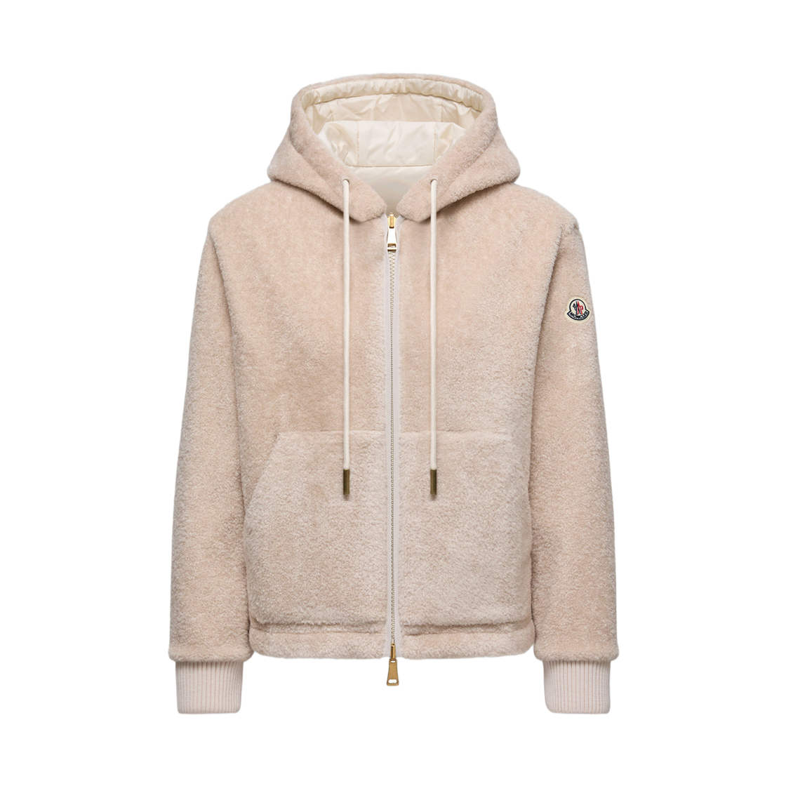 (W) 몽클레르 리버시블 패딩 후드 화이트 핑크 - 25FW((W) Moncler Reversible Padded Hoodie White Pink - 25FW) - 1