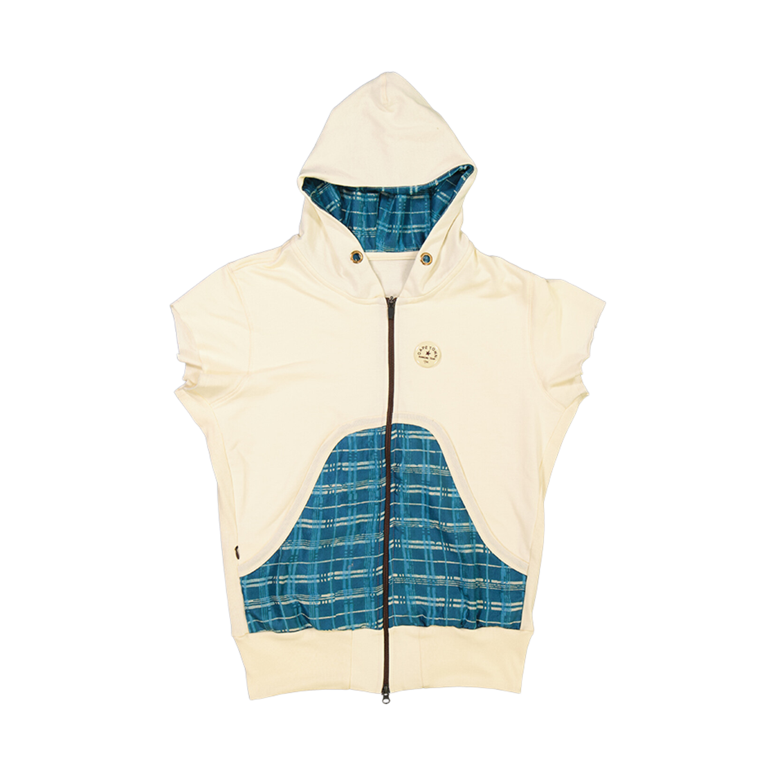 - Alex Zono Sawn Off Hoodie Cream