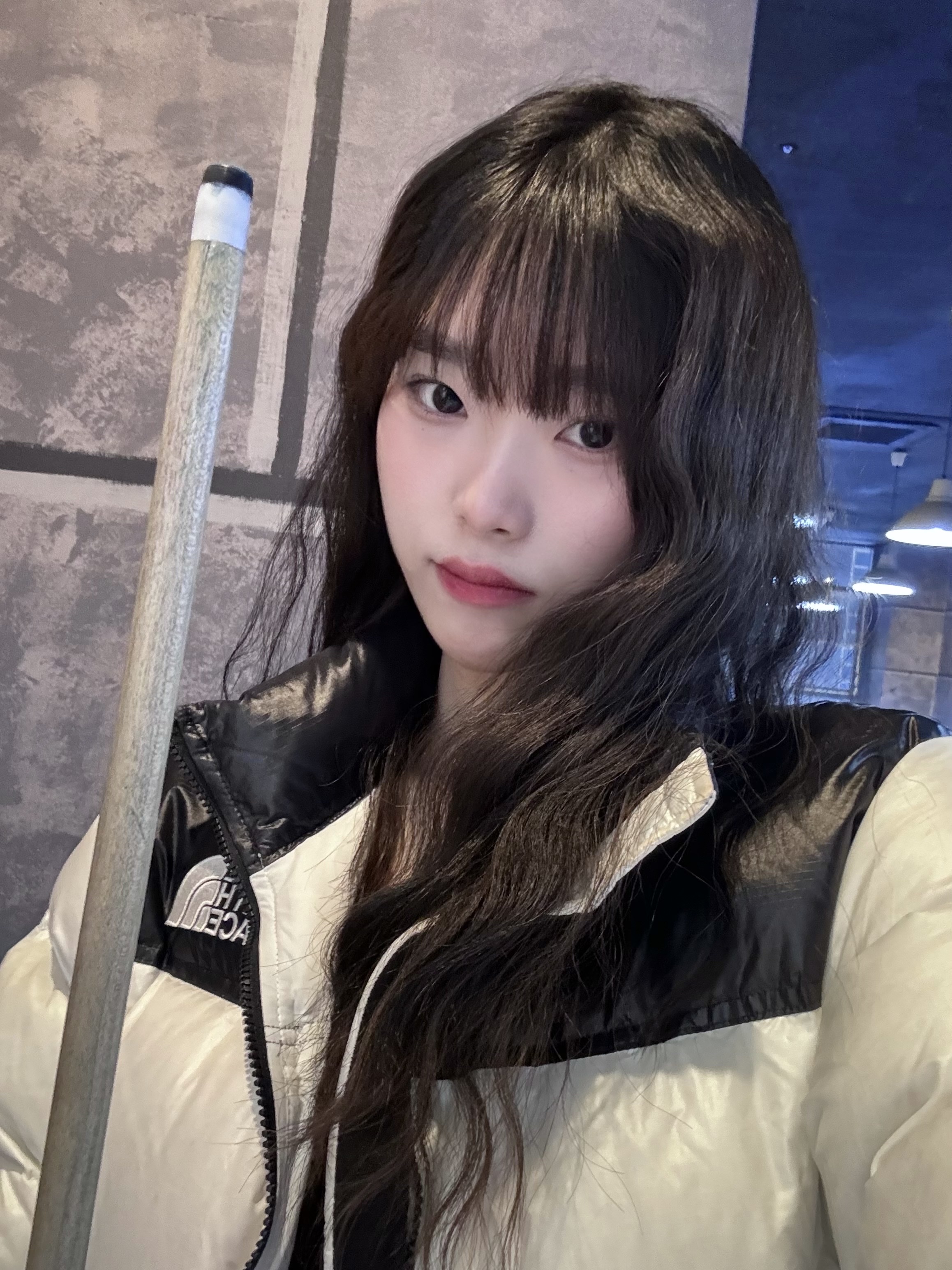 (W) The North Face White Label Nuptse Short Jacket White 착용 스타일