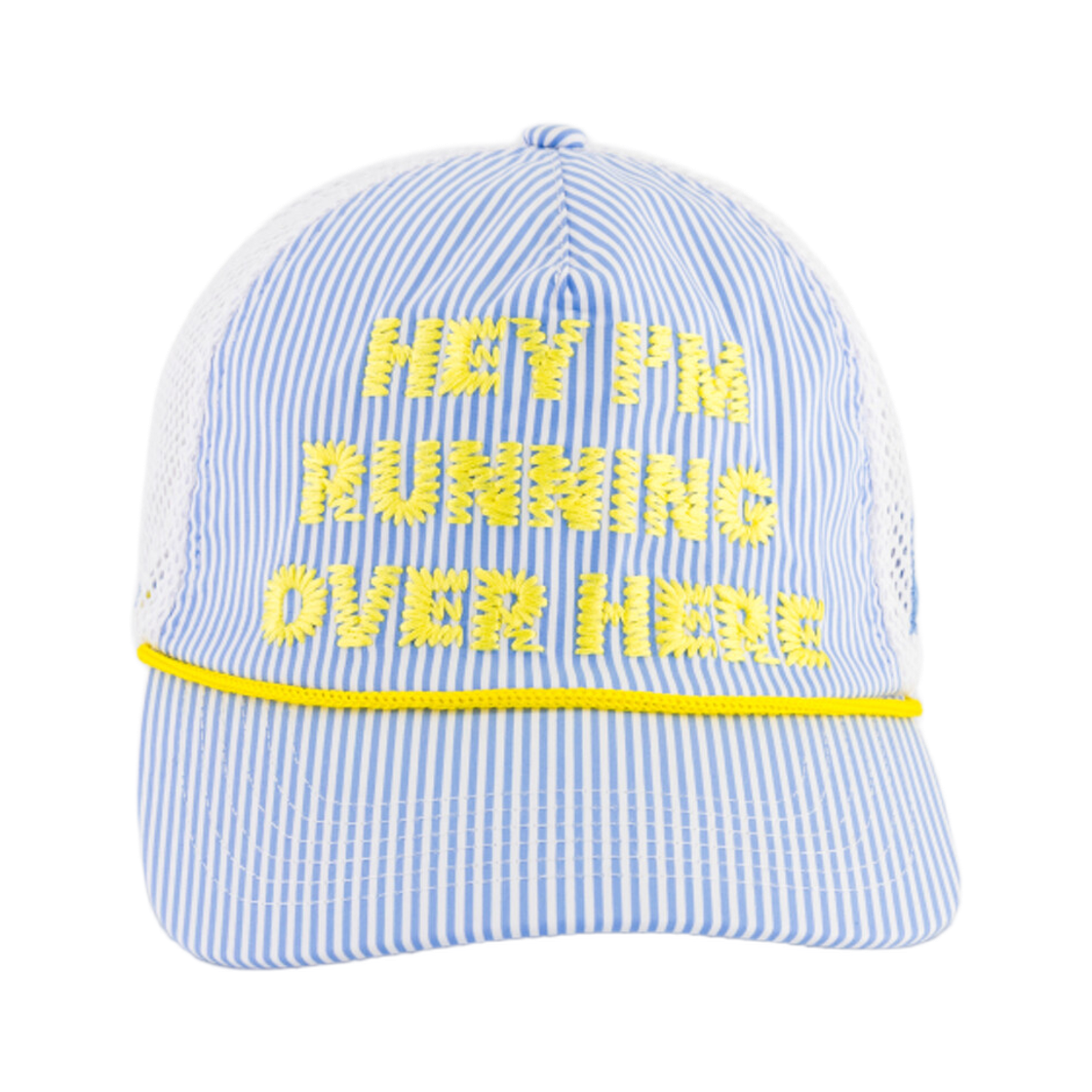 알렉스 조노 헤이, 아임 러닝 오버 히어 트러커 스트라이프(Alex Zono Hey, Im Running Over Here Trucker Stripe)
