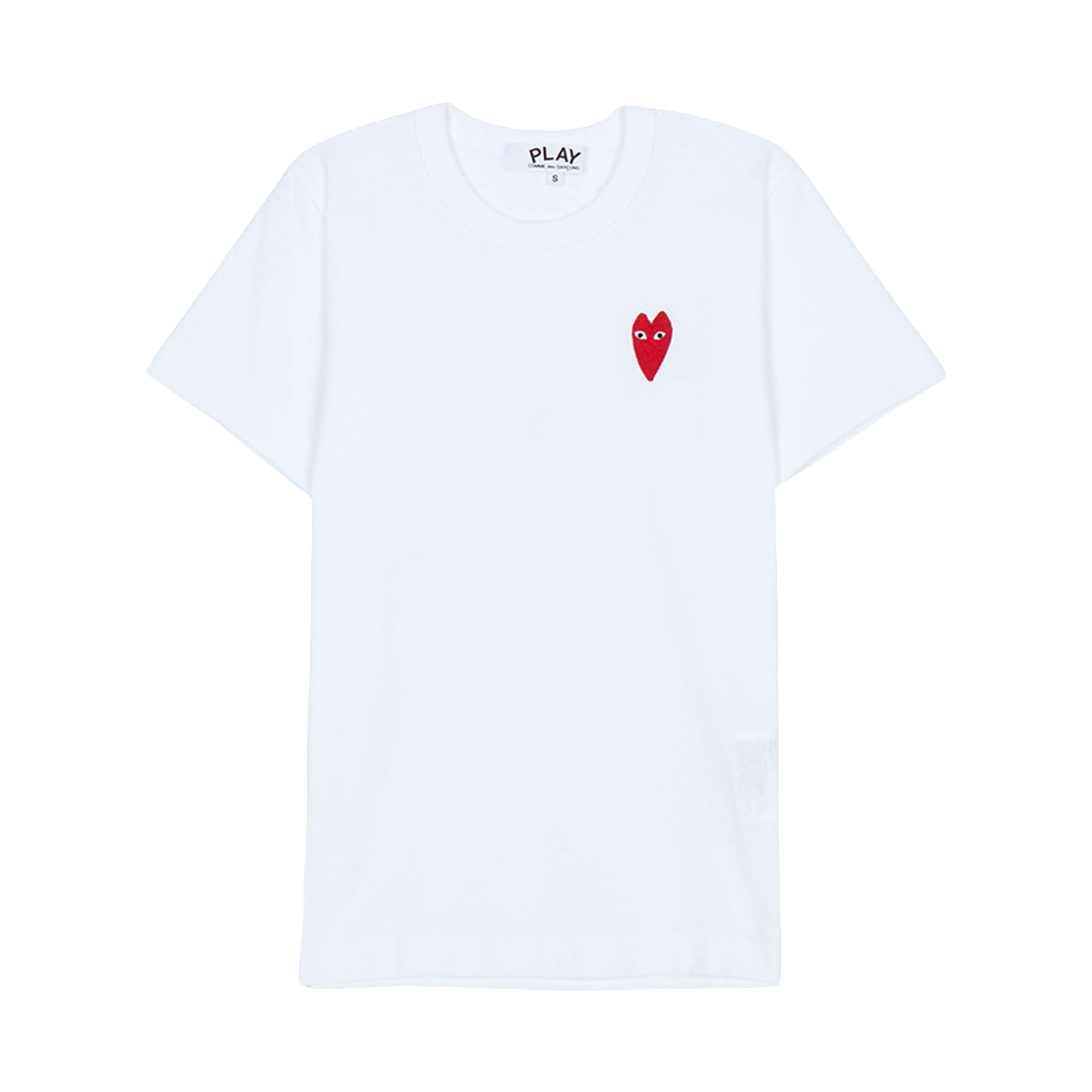 AZ-T229-051-3 (W) Comme des Garcons Long Redwappen Short Sleeve Shirt White