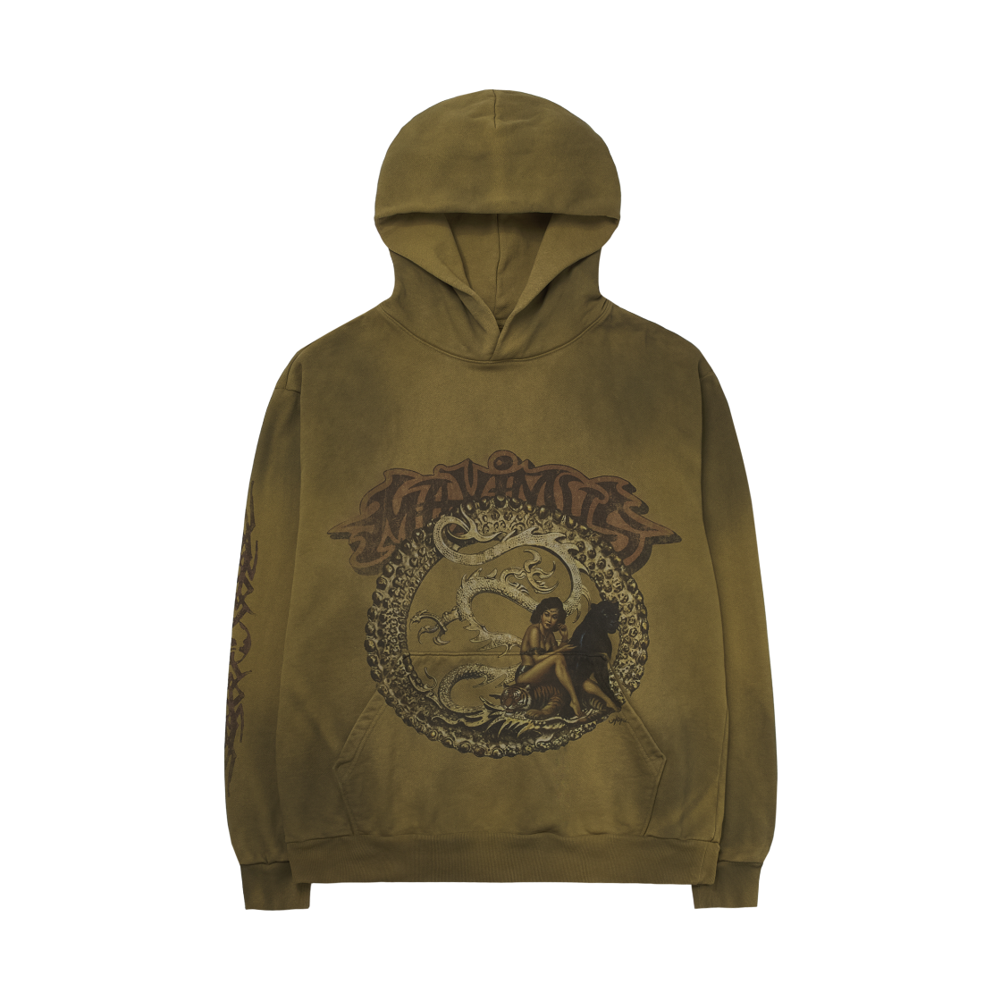 트래비스 스캇 키르쿠스 막시무스 스타디움 투어 25 스프레이 후드 탄(Travis Scott Circus Maximus Stadium Tour 25 Spray Hoodie Tan)