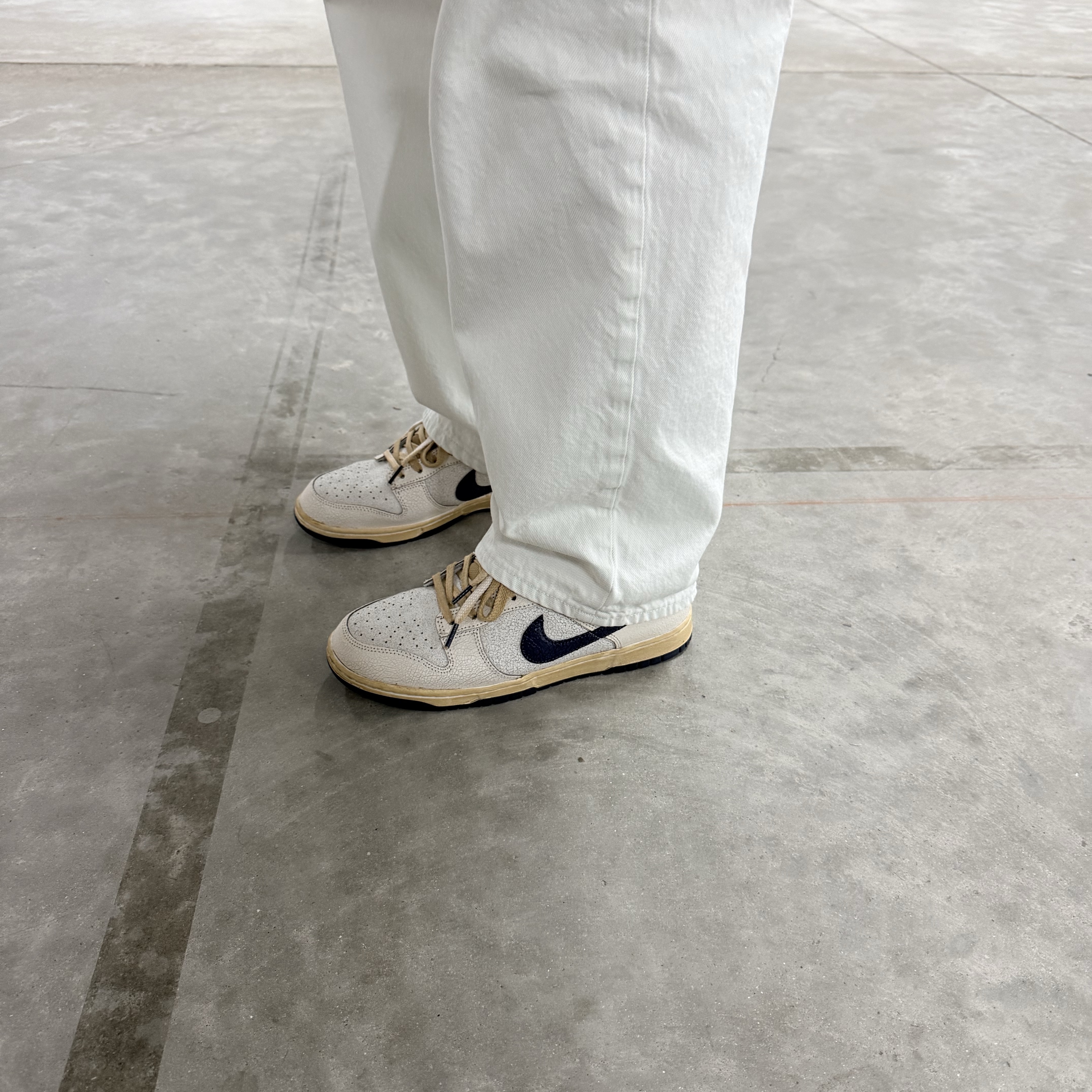 Nike x Stranger Things Dunk Low Phantom and Midnight Navy 착용 스타일