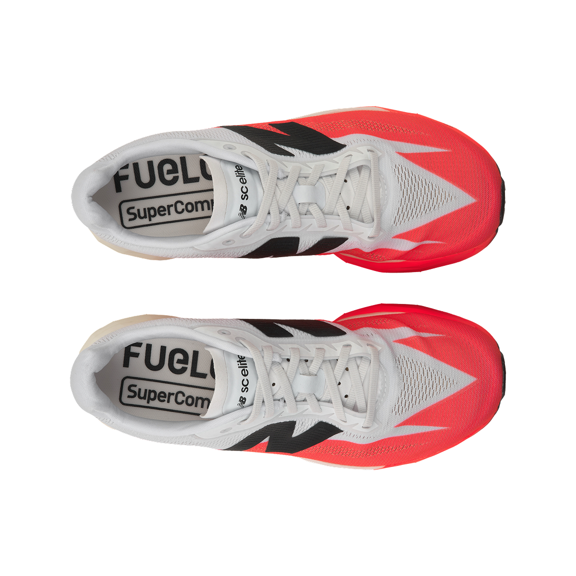 (W) 뉴발란스 퓨어셀 SC 엘리트 v5 얼젠트 레드 화이트 블랙 - D 와이드((W) New Balance FuelCell SC Elite v5 Urgent Red White Black - D Wide) - 5