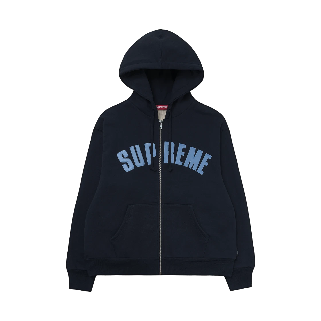 Supreme Supreme Arc Thermal Lined Zip Up Hooded Sweatshirt Navy - 25FW · M