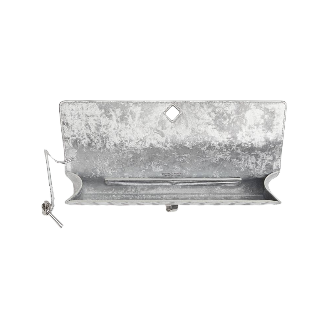 보테가 베네타 안디아모 클러치 실버(Bottega Veneta Andiamo Clutch Silver) - 2