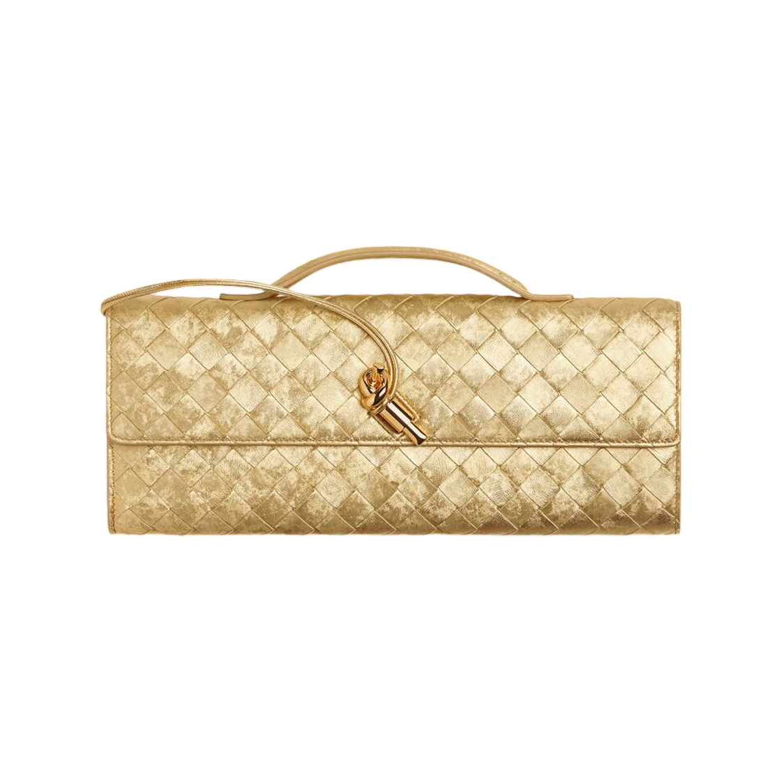 보테가 베네타 안디아모 클러치 골드(Bottega Veneta Andiamo Clutch Gold)