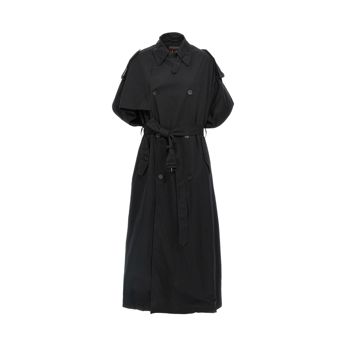 (W) 발렌시아가 코튼 트렌치 코트 블랙((W) Balenciaga Cotton Trench Coat Black) - 1