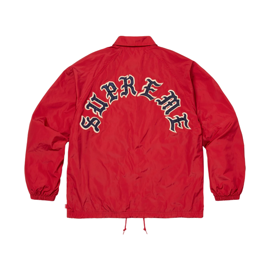 - Supreme Old English Arc Coaches Jacket Red - 25FW