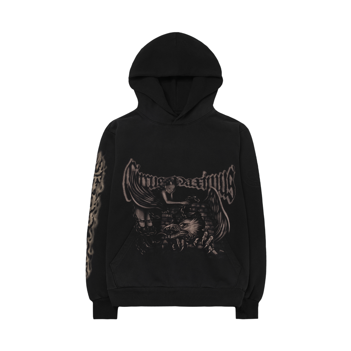 트래비스 스캇 키르쿠스 막시무스 스타디움 투어 25 스프레이 후드 블랙(Travis Scott Circus Maximus Stadium Tour 25 Spray Hoodie Black)