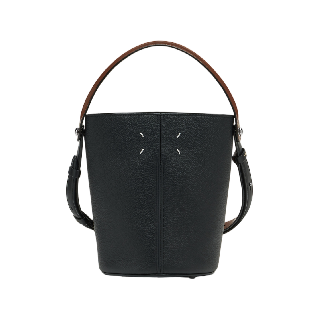 SB2WG0022P7268HA755 Maison Margiela Dress-Age Shoulder Bag Black Chestnut