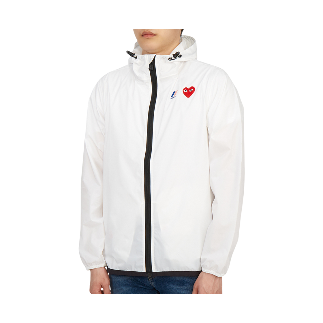 [15% 쿠폰] 플레이 꼼데가르송 x 까웨 풀 집 자켓 화이트([15% 쿠폰] Play Comme des Garcons x K-Way Full Zip Jacket White) - 4
