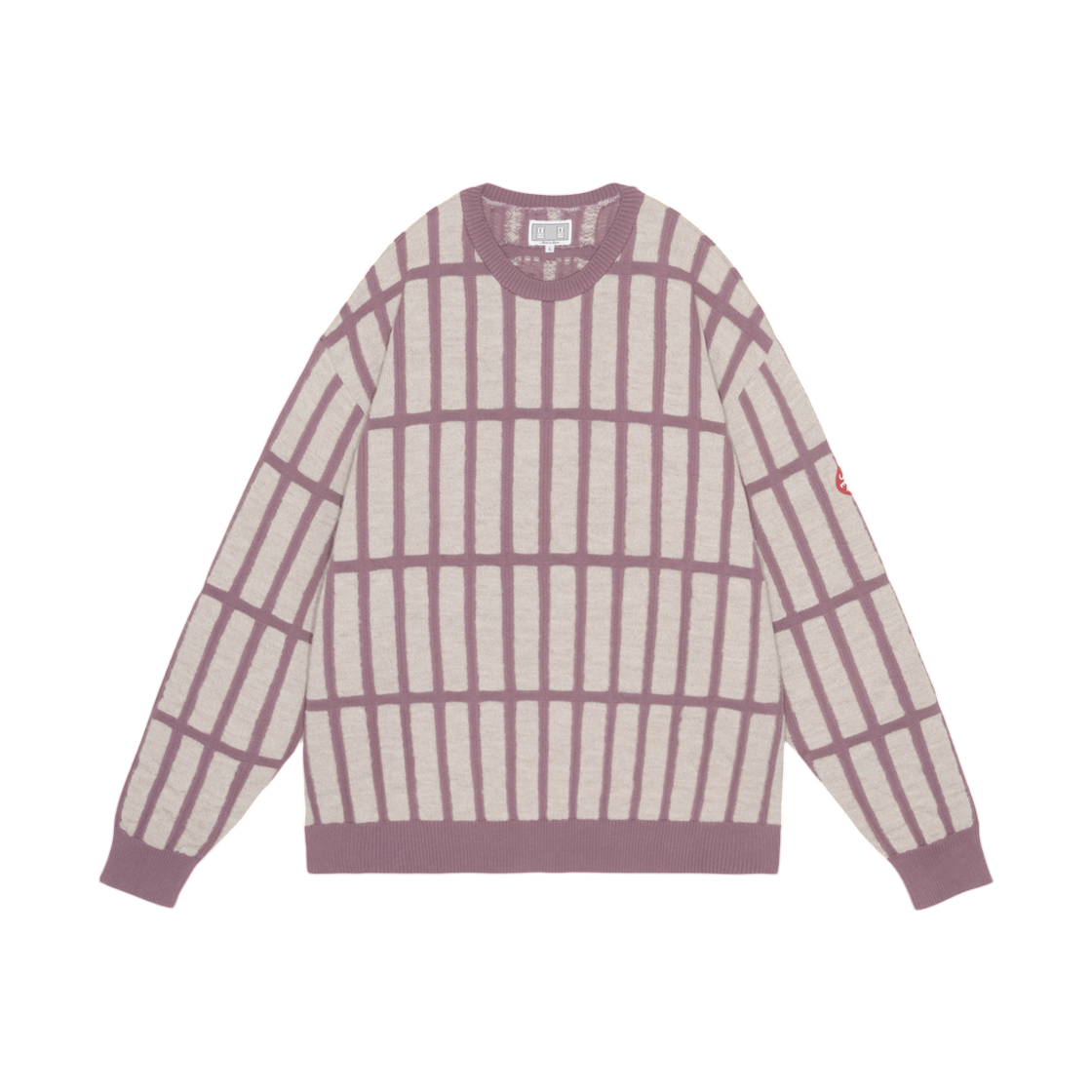 카브엠트 렉탱귤러 바 니트 퍼플 - 25 FW(Cav Empt Rectangular Bar Knit Purple - 25FW)