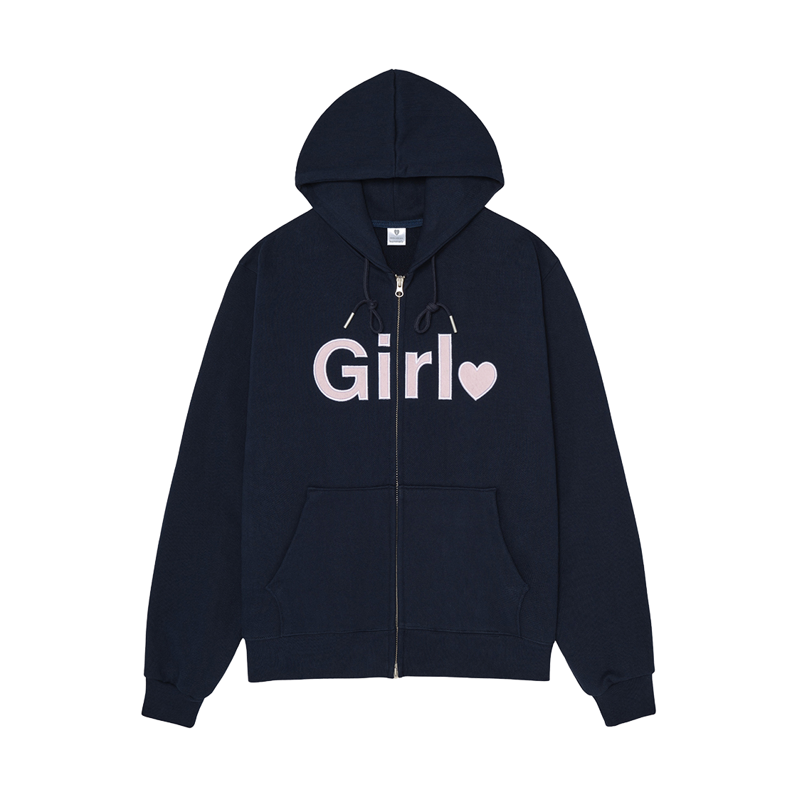 ISUC0017 Isummerly Girl zip-up hoodie Navy