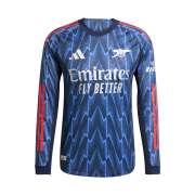 Adidas Arsenal 2025/26 Long Sleeve Away Authentic Jersey Night Indigo Matte Silver - KR Sizing (Non Marking Ver.)