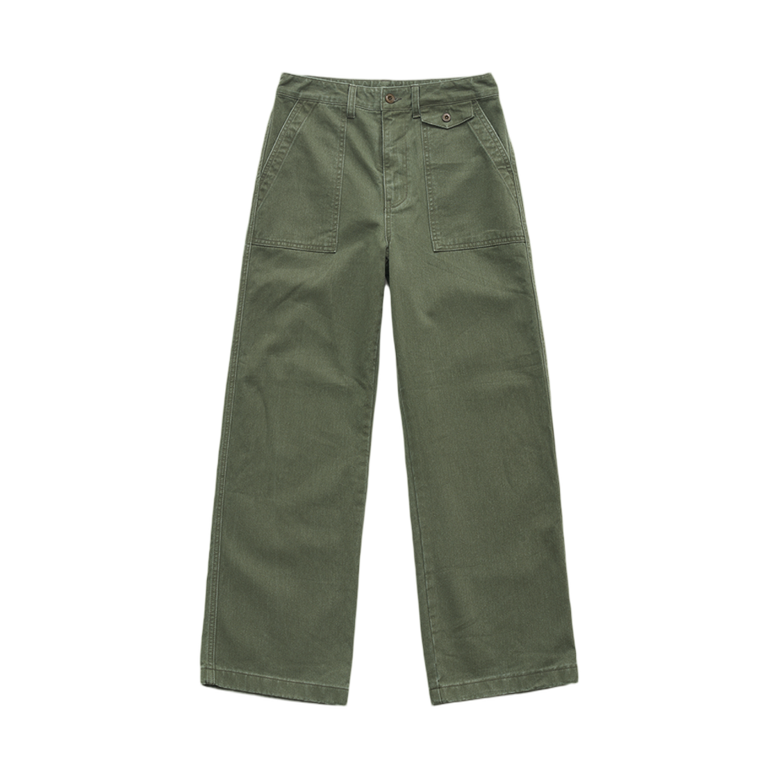 (W) 더 바넷 페이드 사파리 팬츠 카키((W) The Barnnet Fade Safari Pants Khaki)