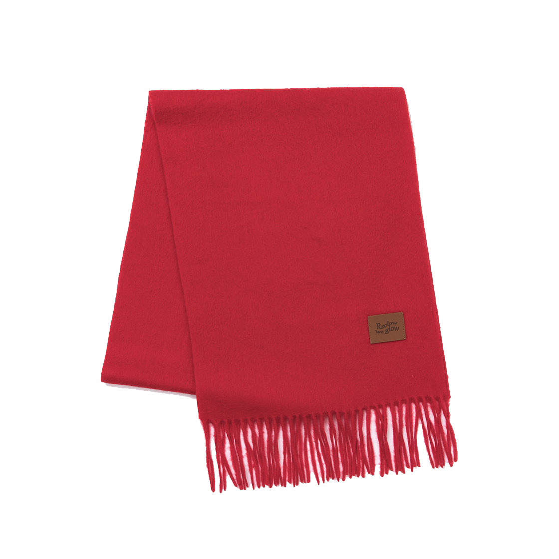 CASHMERE 100% MUFFLER RED RECLOW Cashmere 100% Muffler Red