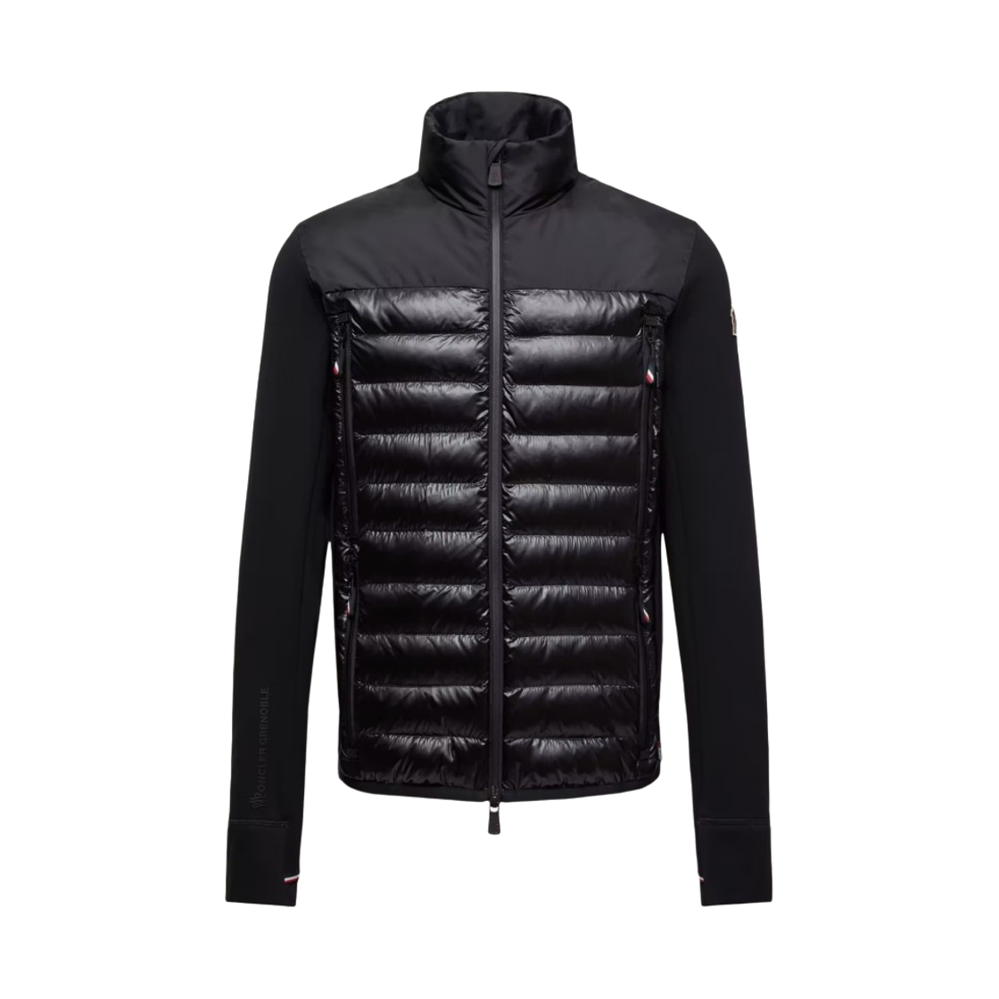 몽클레르 패딩 폴라텍 집업 스웨트셔츠 블랙 - 25FW(Moncler Padded Polartec Zip-Up Sweatshirt Black - 25FW) - 1