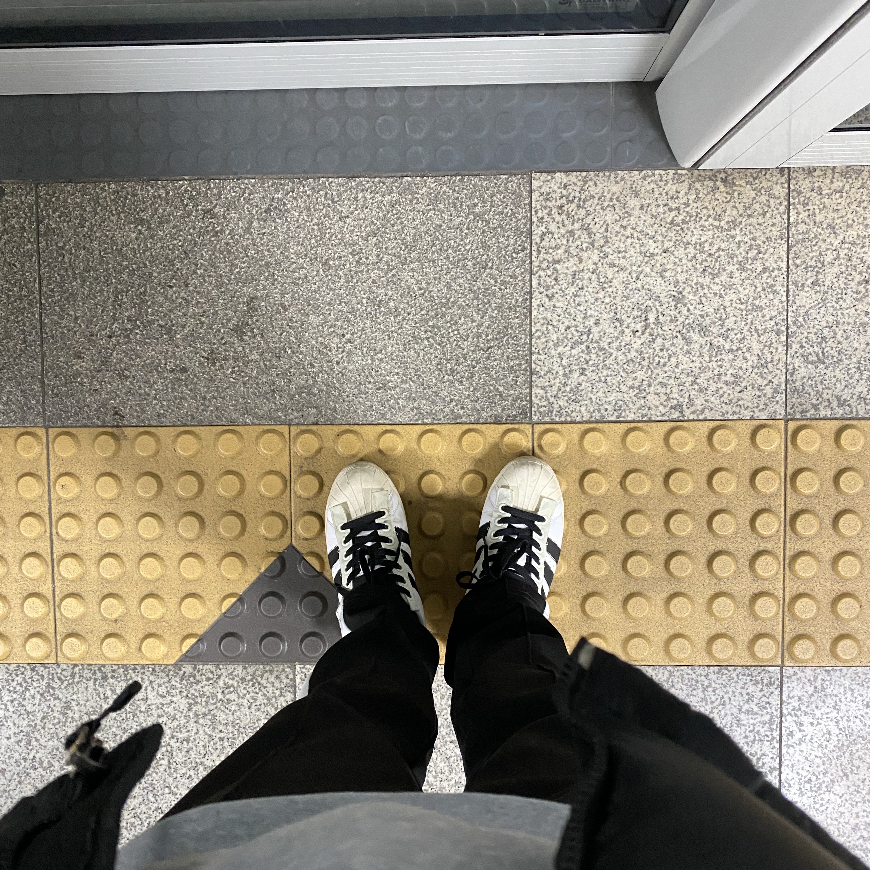 Adidas x Parley Superstar White 착용 스타일