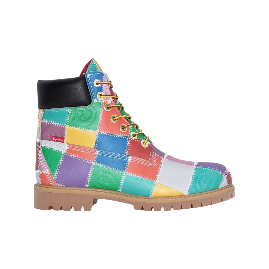 TB0A5TBZA6B Timberland x Supreme Patchwork 6 Inch Premium Waterproof Boot Multicolor - 25FW - Medium
