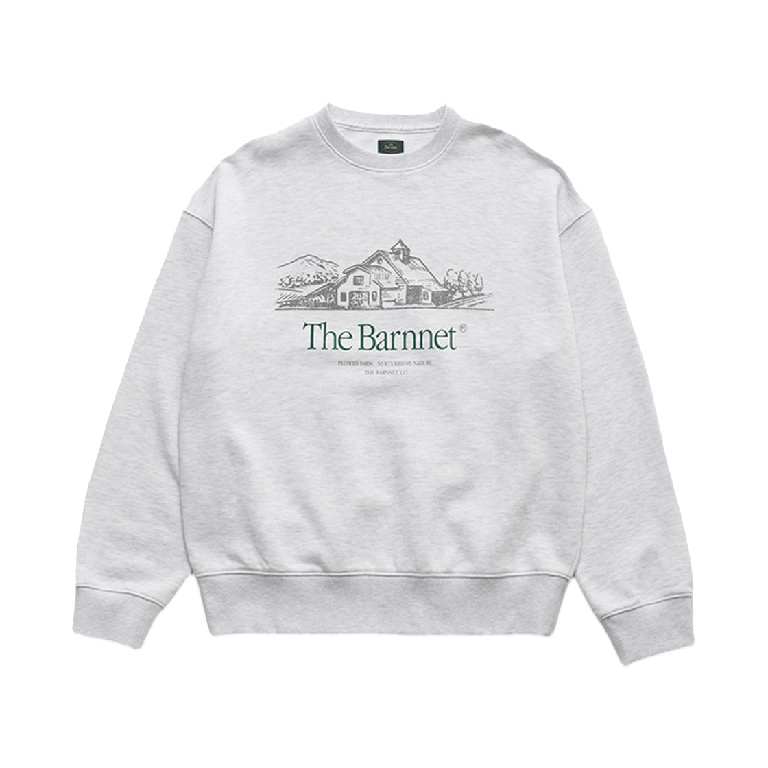 (W) 더 바넷 컨트리 반 스웨트셔츠 그레이((W) The Barnnet Country Barn Sweatshirt Grey)