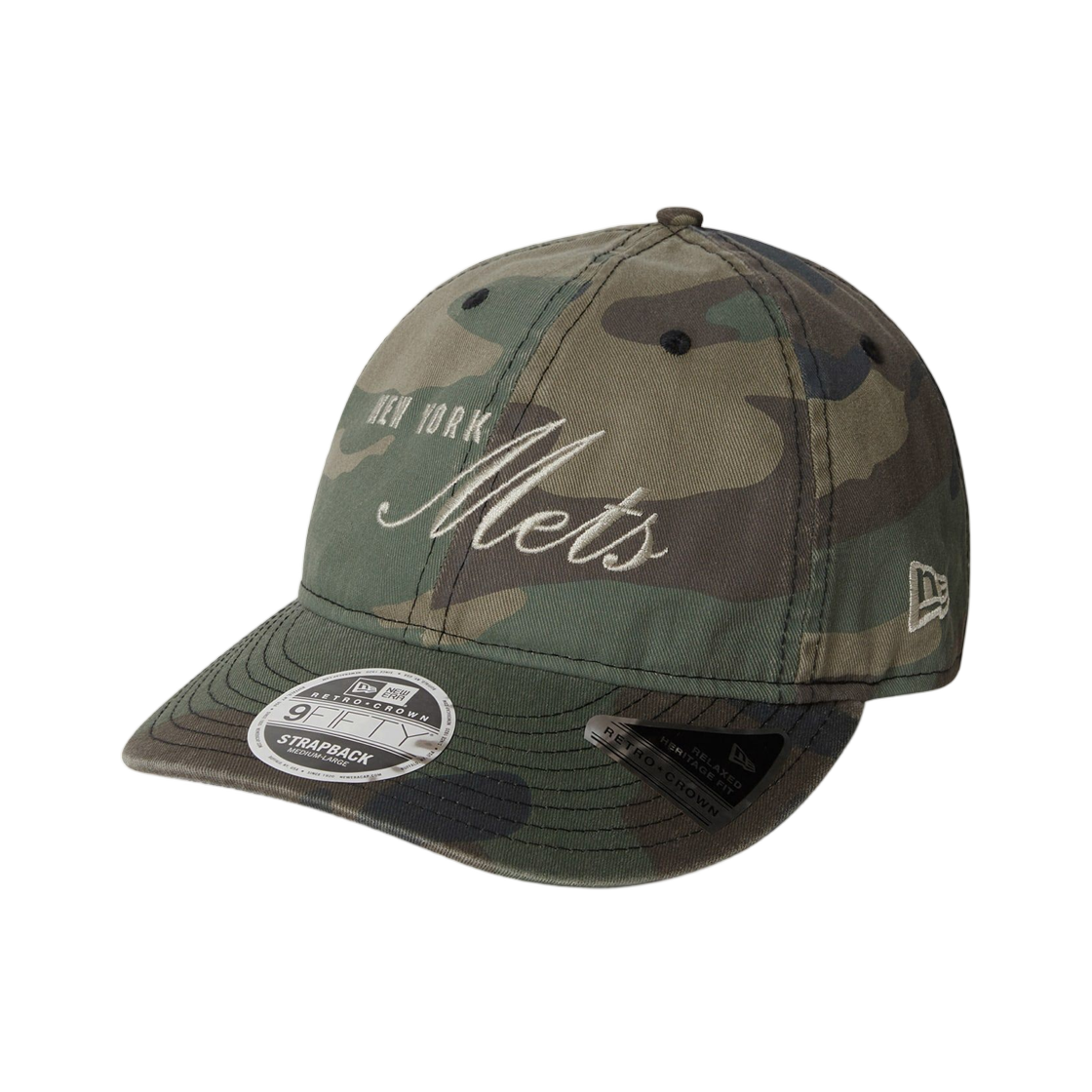 NE253WHWBC03WDD/14908576 Thisisneverthat x New Era RC950 New York Mets Ball Cap Woodland