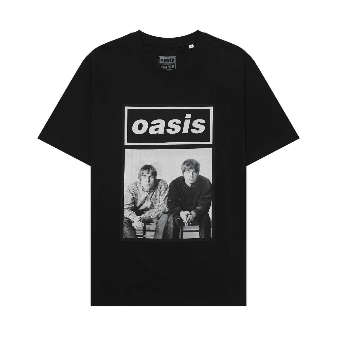 오아시스 원더월 라이브 '25 월드 투어 티셔츠 블랙(Oasis Wonderwall Live '25 World Tour T-Shirt Black)