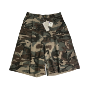 Undermycar Mu.44 Anti Fxxking Logo Play Big Cargo Camo Shorts Camo Khaki