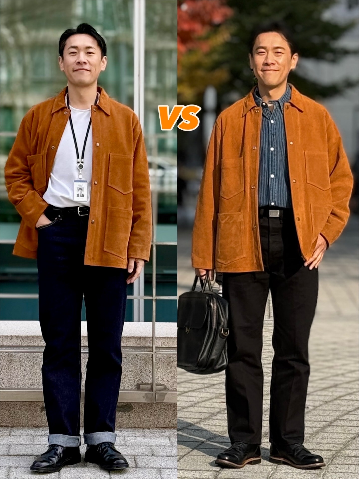 Alden 9901 Cordovan Plain Toe Blucher Oxford Black - E, Red Wing Beckman 9423 Black Excalibur - D 착용 스타일 - 1