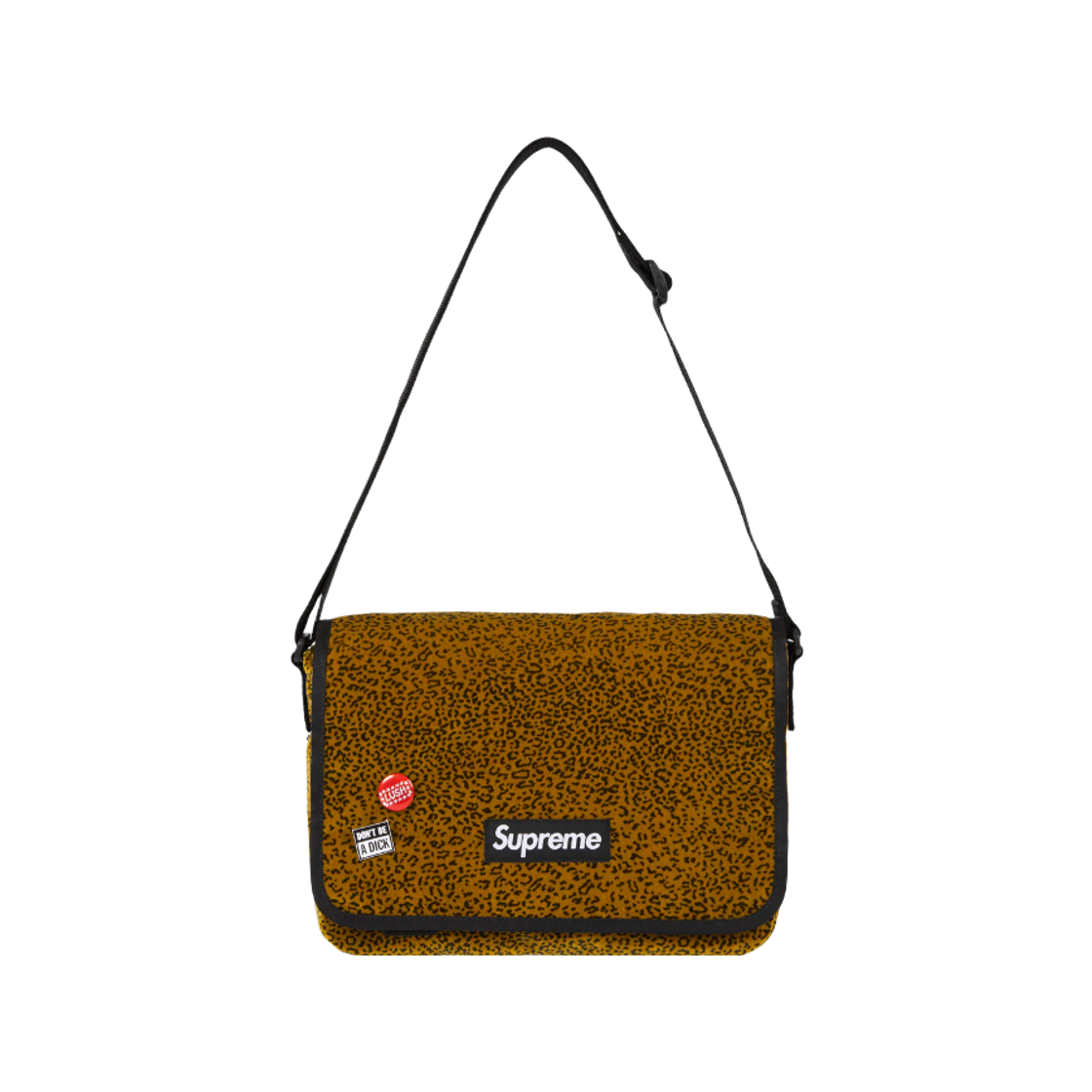 - Supreme Velvet Small Messenger Bag Tan Leopard - 25FW