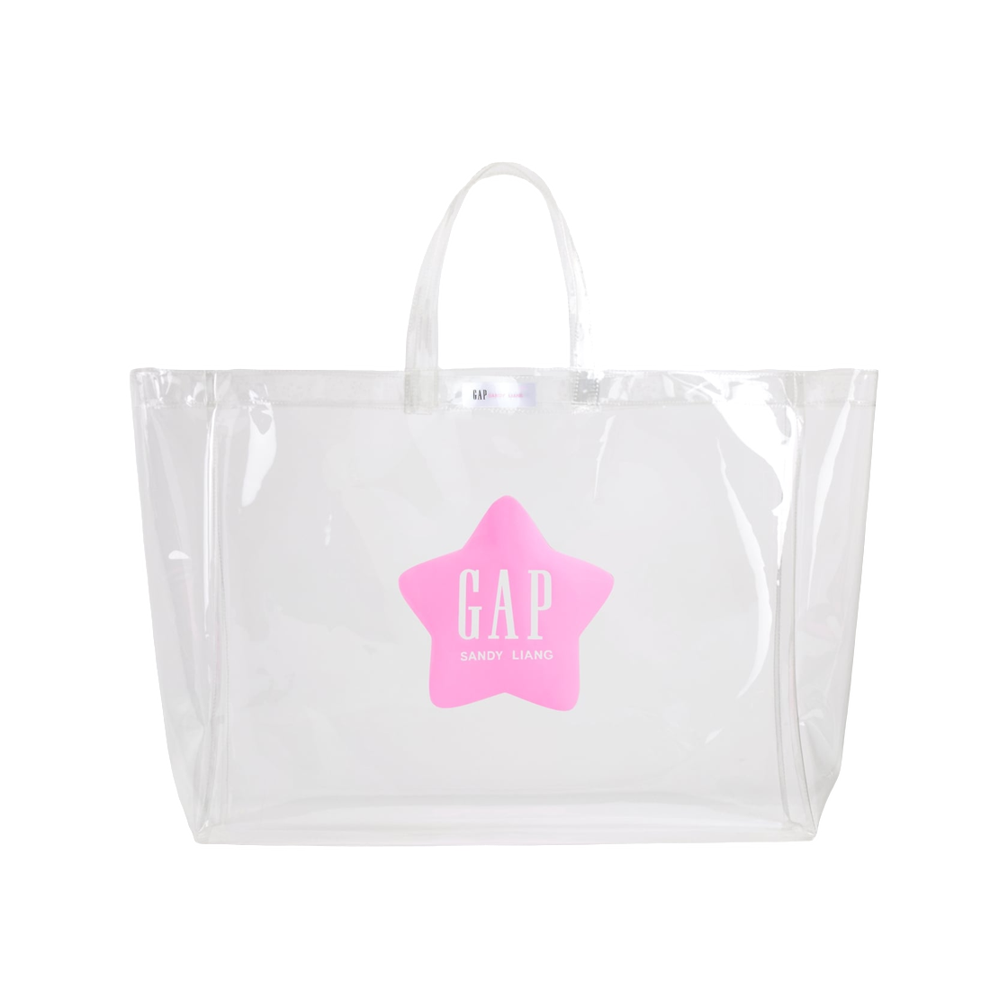 (W) 갭 × 샌디 리앙 라지 클리어 토트백 클리어((W) Gap × Sandy Liang Large Clear Tote Bag Clear)