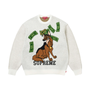 Supreme All Dogs Go To Heaven Sweater White - 25FW