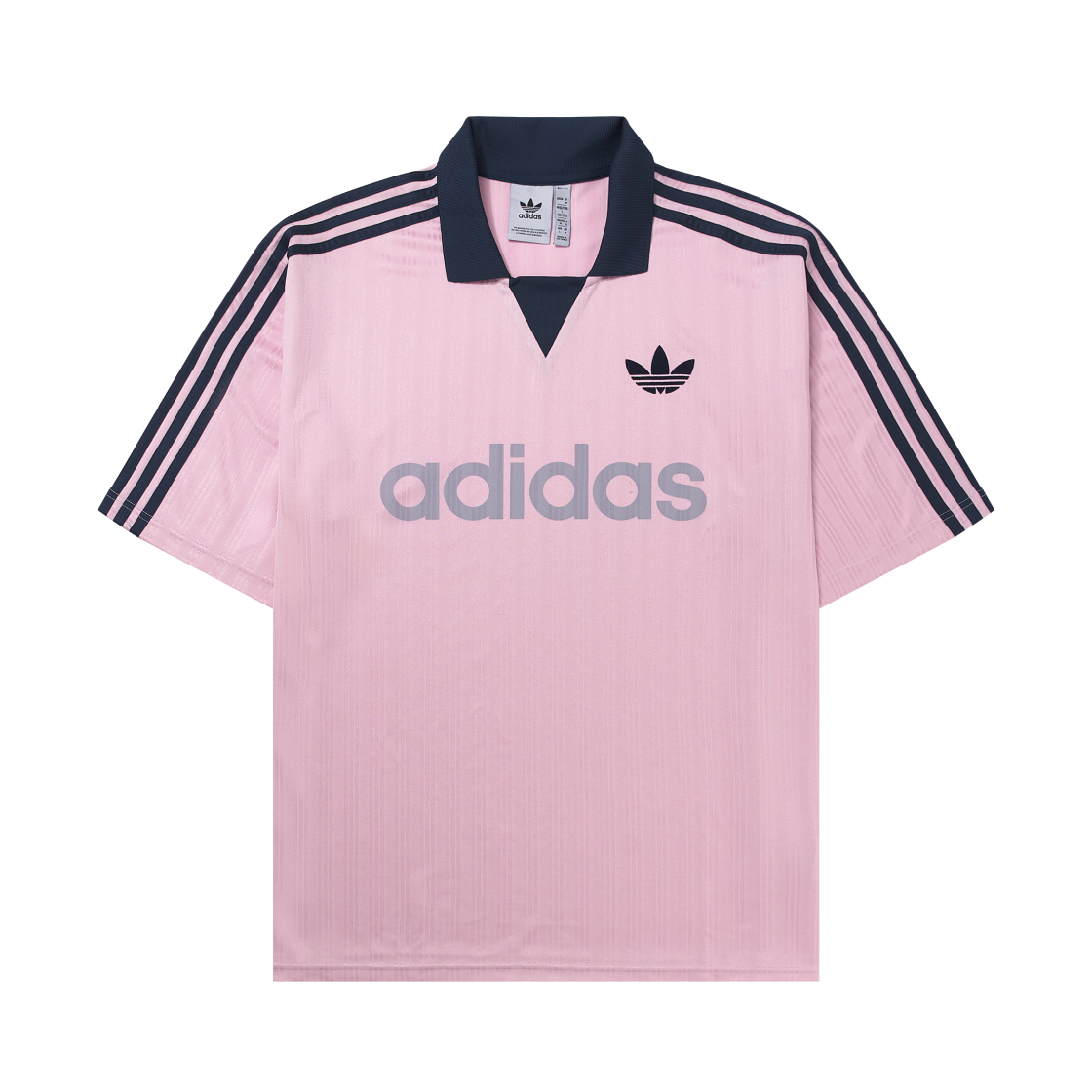 아디다스 오리지널스 칼라드 골리 탑 클리어 핑크 - KR 사이즈(Adidas Originals Collared Goalie Top Clear Pink - KR Sizing)