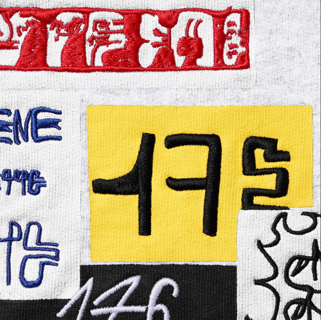 슈프림 176 집업 후드 스웨트셔츠 애쉬 그레이 - 25FW(Supreme 176 Zip Up Hooded Sweatshirt Ash Grey - 25FW) - 3