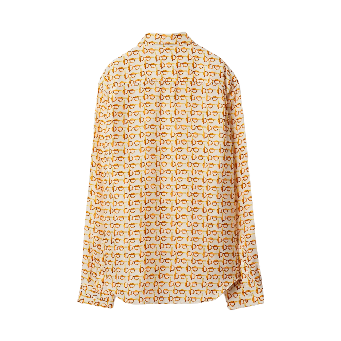 (W) 버버리 B 실크 셔츠 골든((W) Burberry B Silk Shirt Golden) - 2