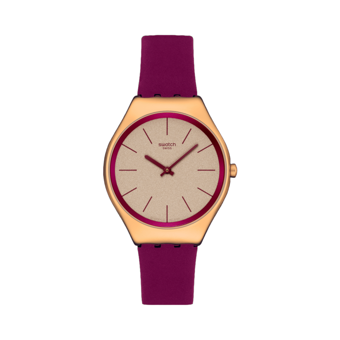 스와치 알파인 베리 38mm 쿼츠 다크 핑크(Swatch Alpine Berry 38mm Quartz Dark Pink) - 1