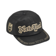 Supreme New York Leather 6-Panel Black - 25FW