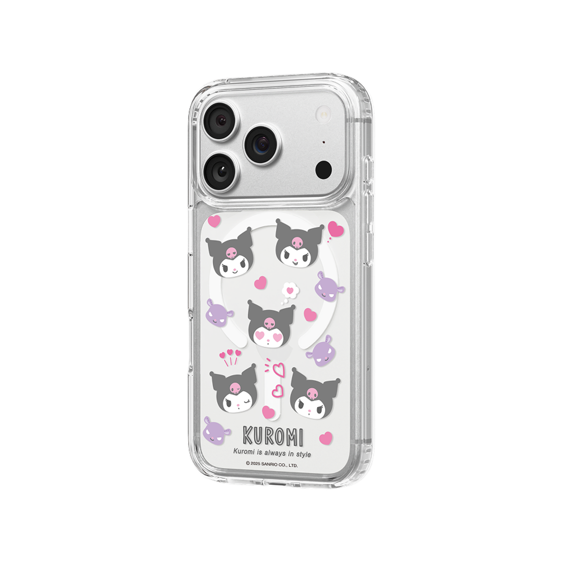 에스엘비에스 쿠로미 러브 패턴 맥세이프 케이스 for iPhone 17 Series(SLBS KUROMI Love Pattern Magnet Case for iPhone 17 Series) - 4