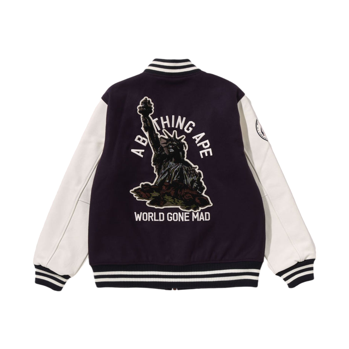 베이프 어 베이싱 에이프 바시티 자켓 퍼플(BAPE A Bathing Ape Varsity Jacket Purple) - 2