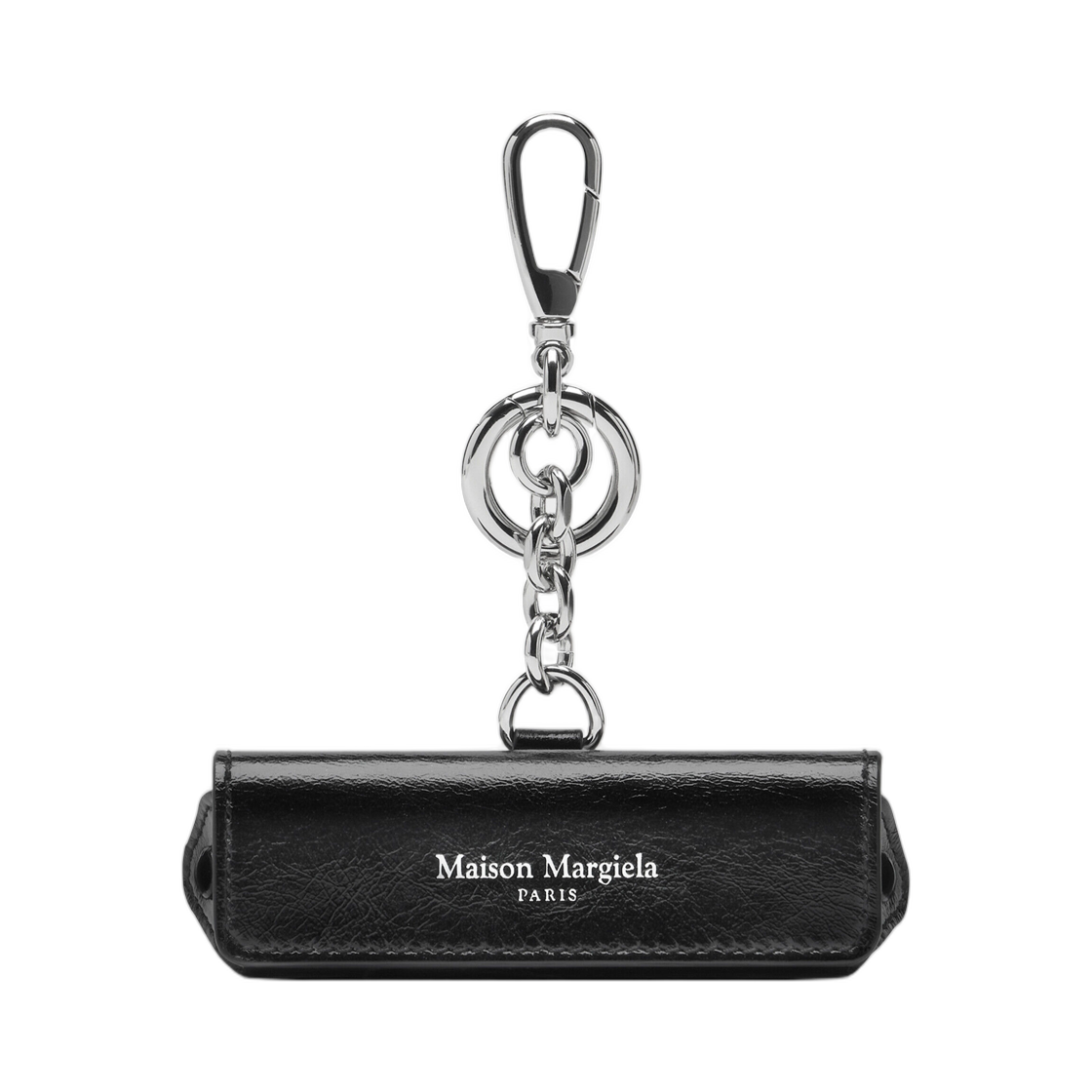 SA1VL0049P8831T8013 Maison Margiela Leather Lipstick Holder Charm Black