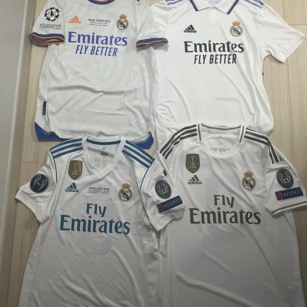 Adidas Real Madrid 2024/25 Home Jersey White - KR Sizing (Non Marking Ver.), Adidas Real Madrid 2025/26 Home Jersey White - KR Sizing (Non Marking Ver.) 착용 스타일 - 2
