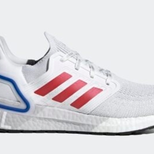 Adidas Ultra Boost 20 Cloud White Glory Red 착용 스타일 - 1
