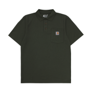 Carhartt Loose Fit Midweight Regular Short Sleeve Pocket Polo Moss