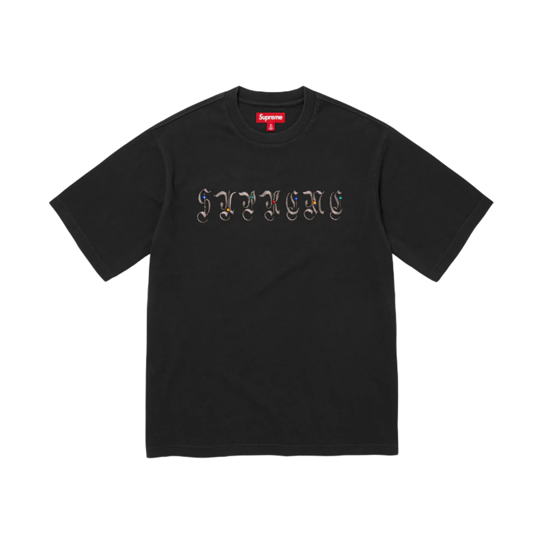 - Supreme AOI Gems S/S Top Black - 25FW
