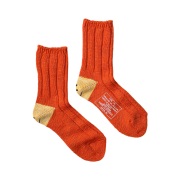 Kapital 56 MA-1 Rainbowy Happy Heel Socks Orange