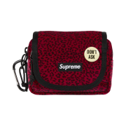Supreme Velvet Mini Pouch Red Leopard - 25FW