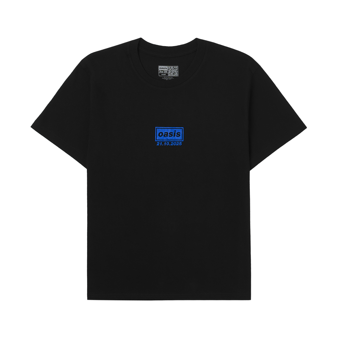 오아시스 서울 라이브 '25 티셔츠 블랙(Oasis Seoul Live '25 T-Shirt Black)