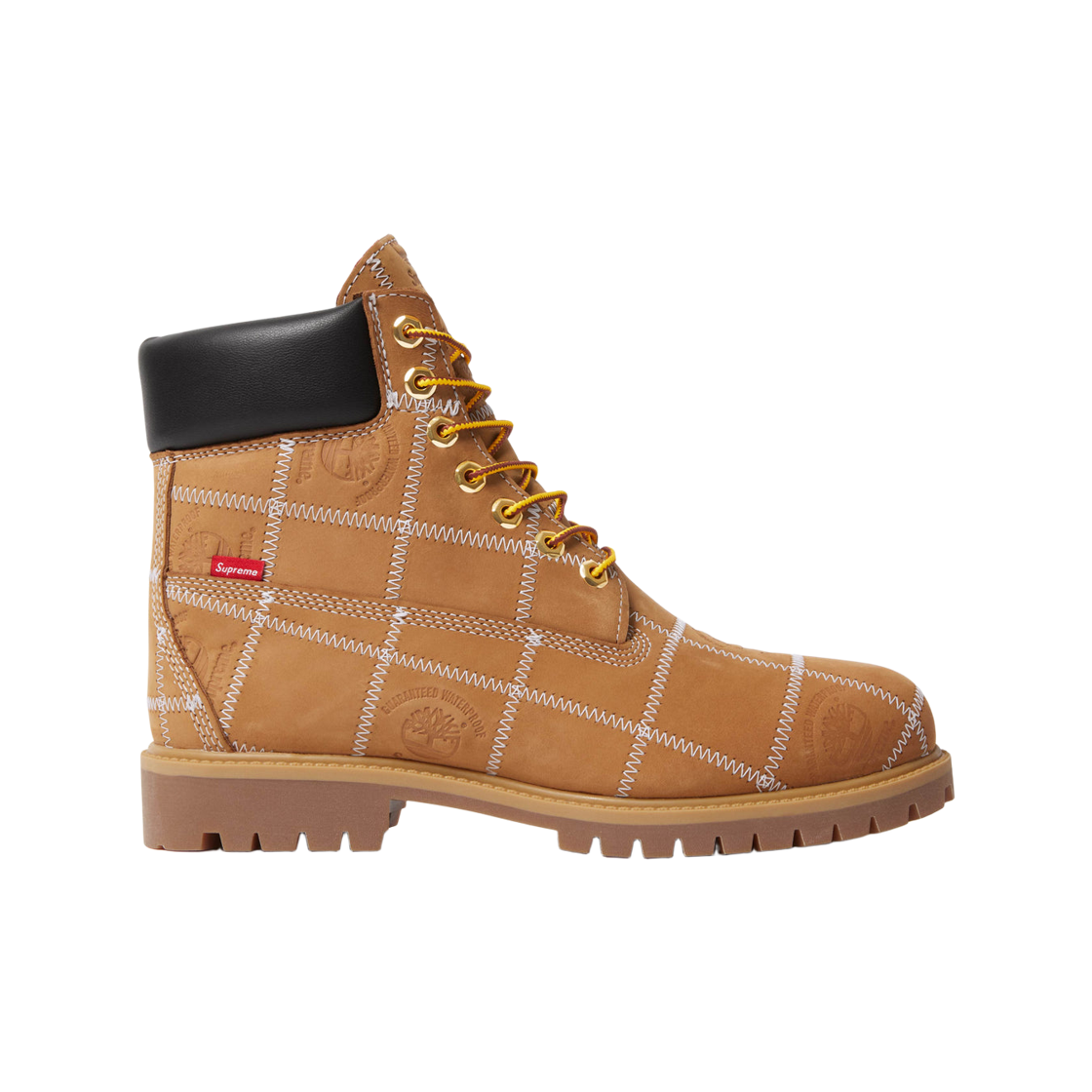 팀버랜드 x 슈프림 패치워크 6인치 프리미엄 워터프루프 부츠 위트 - 25FW - 미디움(Timberland x Supreme Patchwork 6 Inch Premium Waterproof Boot Wheat - 25FW - Medium)