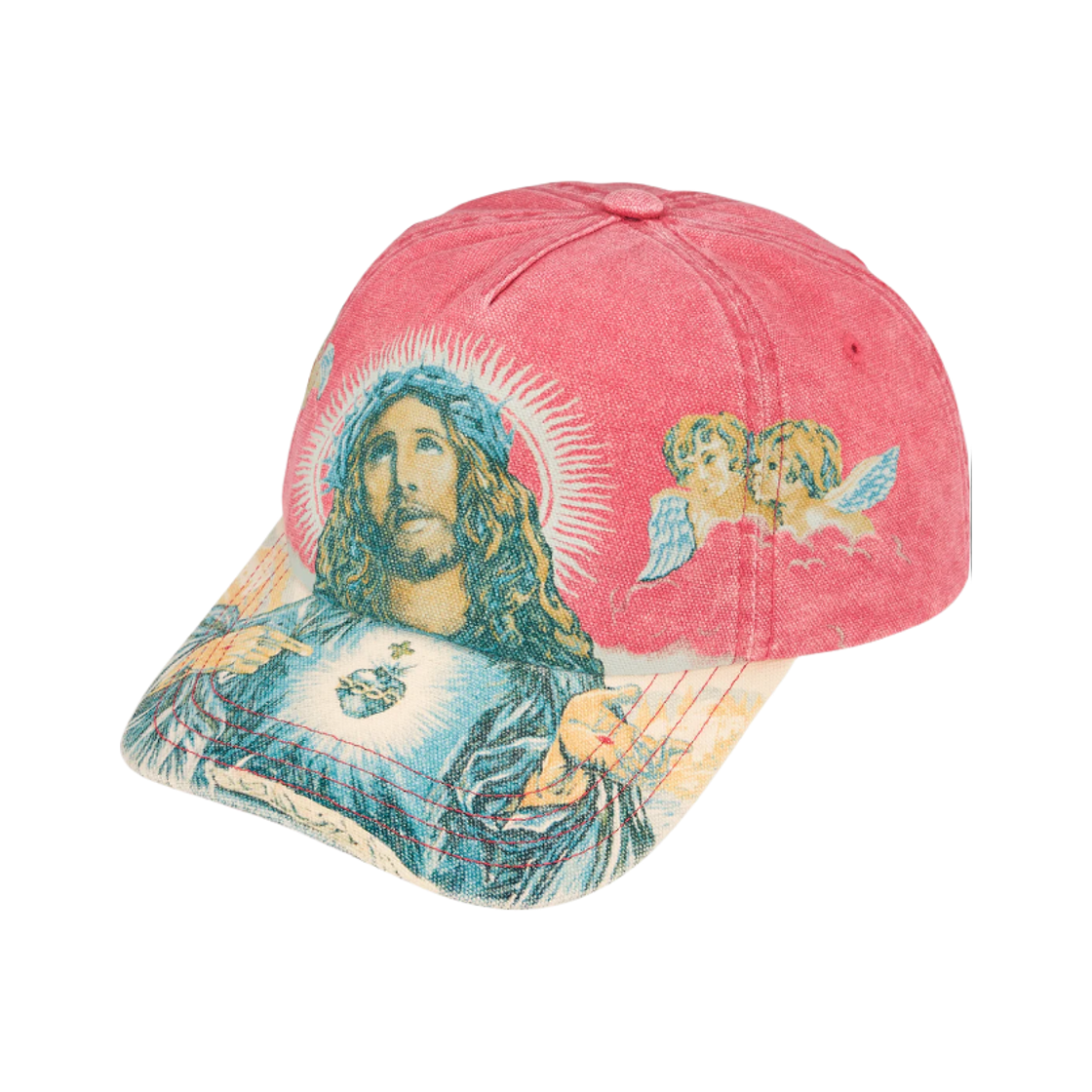 슈프림 예수 5-패널 라이트 레드 - 25FW